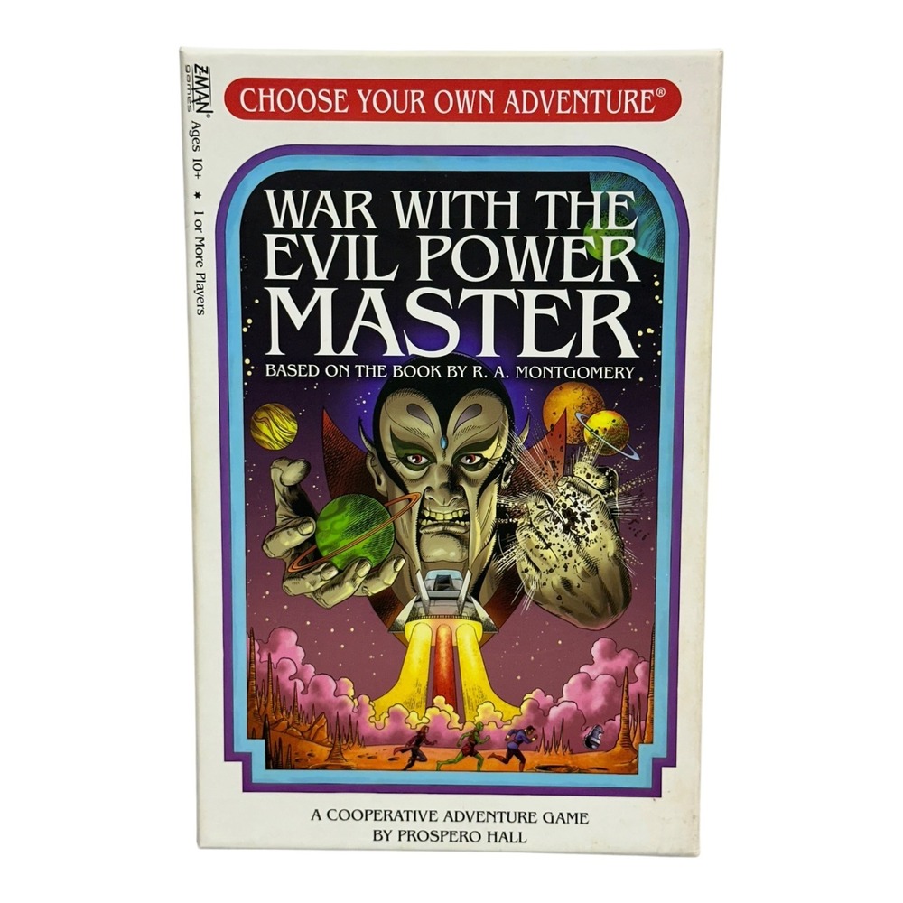 Z-Man Games Choose Your Own Adventure War With The Evil Power Master Board Game